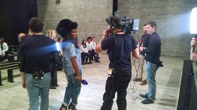 Live Video Production Interview New York Fashion Week Lincoln Center