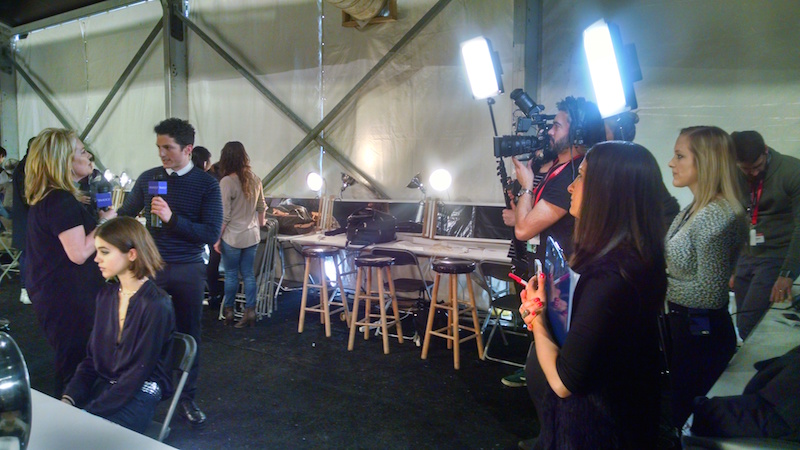 Live Video Production Interview New York Fashion Week Yahoo